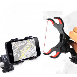 Pack Velo pour Smartphone (Support Vélo Guidon + Pochette Tactile) VTT Cyclisme (NOIR)