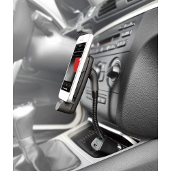 Support Voiture Allume Cigare 2 en 1 pour Smartphone Android Micro USB Reglable Universel Chargeur