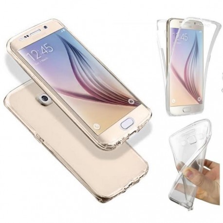 Coque Silicone Intégrale SAMSUNG Galaxy S6 Edge Transparente Protection Gel Souple Housse Etui