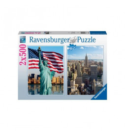 Puzzle 2x500 pieces -...