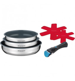 Set de 3 poeles Inox...