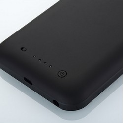 Coque Batterie Chargeur pour IPHONE 7 Noir Power Bank 4500mAh Secours Téléphone Slim