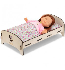 COROLLE - Lit en bois -...
