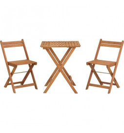 Ensemble en bois d'acacia...