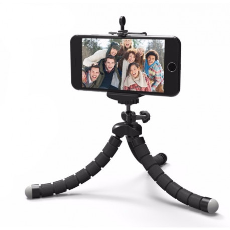 Mini Trepied avec Telecommande pour Smartphone et Appareil photo Android IOS Réglable Sans Fil Bluetooth Bouton