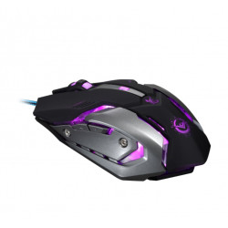 Souris Gamer Metal pour PC Avec Fil USB LED Gaming Universelle Filaire Capteur Optique 6 Boutons 