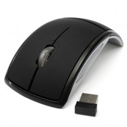 Souris Pliable Sans Fil pour PC USB Universelle Capteur Optique 3 Boutons Ordinateur