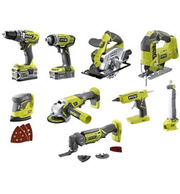 Combo 9 outils: perceuse,...