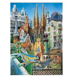 COLLAGE GAUDI - Puzzle de...