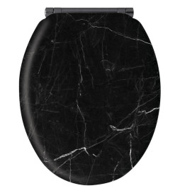 ABATTANT MARBRE NOIR - MDF FSC