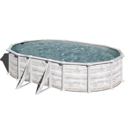 GRE - Piscine ovale acier...