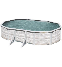 GRE - Piscine ovale acier...