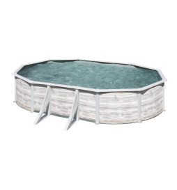 GRE - Piscine ovale acier...