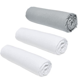 Lot de 3 draps housses...