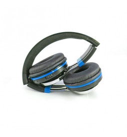 CASQUE LED BLUETOOTH BLEU -...