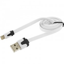 Cable pour IPHONE 7 Noodle Chargeur Lighting Usb APPLE 1m
