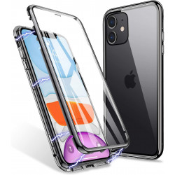 Coque Verre Trempe pour "IPHONE 12" Magnetique Transparente Protection Integrale