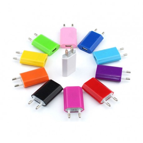 Adaptateur USB Prise de Courant 1 Port Secteur AC Chargeur  (5V-1A) Universel