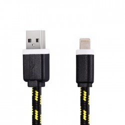 Cable Tressé 1m pour IPHONE 8 Chargeur Connecteur Lighting USB APPLE Tissu Tissé Lacet Fil Nylon