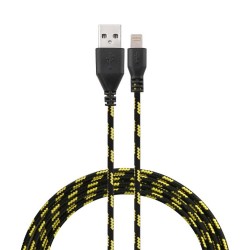 Cable Tressé 3m pour IPHONE 8 Chargeur Connecteur Lighting USB APPLE Tissu Tissé Lacet Fil Nylon