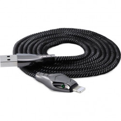 Cable Chargeur Ultra Rapide 1m Type C Cobra pour Smartphone Android Very Fast Charge 5A (NOIR)