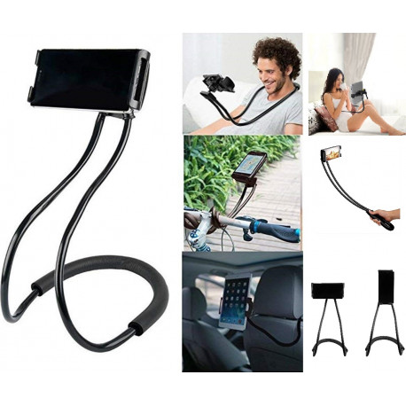 Support Nuque Lazy pour Smartphone Selfie Bureau Universel Flexible Reglable