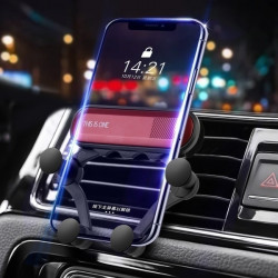 Support Voiture Adaptatif pour Smartphone Reglable Universel Ventilateur (NOIR)