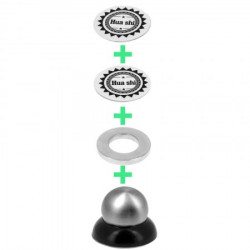 Support Voiture Collant Spherique Magnetique pour Smartphone Aimant Orientable Universel