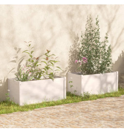 Jardinières 2 pcs Blanc...