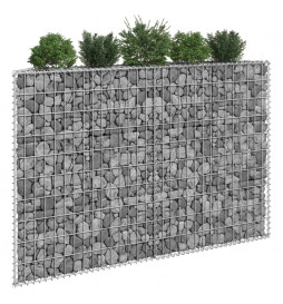 Lit surélevé à gabion en...