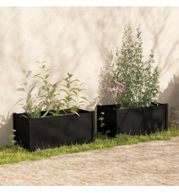 Jardinières 2 pcs Noir...