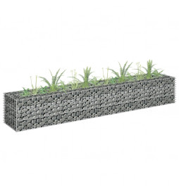 Lit surélevé à gabion Acier...