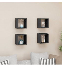 Étagères cube murales 4 pcs...