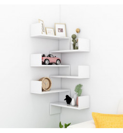 Étagère murale d'angle 2pcs...