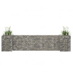 Jardinière à gabion en H...