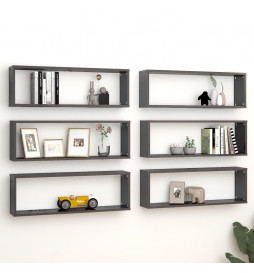 Étagères cube murales 6pcs...