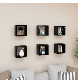 Étagères cube murales 6 pcs...
