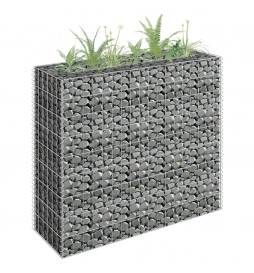 Lit surélevé à gabion Acier...