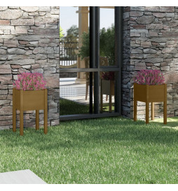 Jardinières 2 pcs Marron...