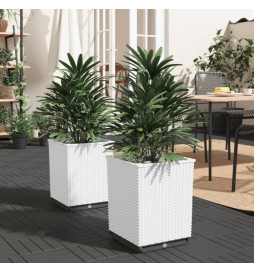 Jardinières 2 pcs blanc...