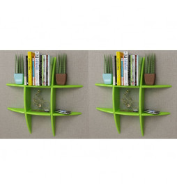 Étagères murales 2 pcs Vert