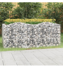 Lit surélevé à gabions...
