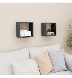 Étagères cube murales 2 pcs...