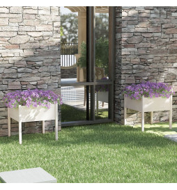 Jardinières 2 pcs Blanc...