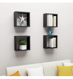 Étagères cube murales 4 pcs...