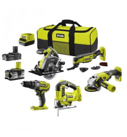 Combo 5 outils: perceuse a...