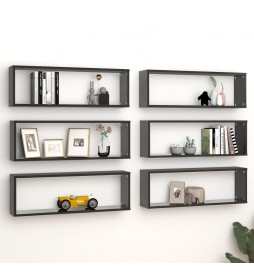 Étagères cube murales 6pcs...
