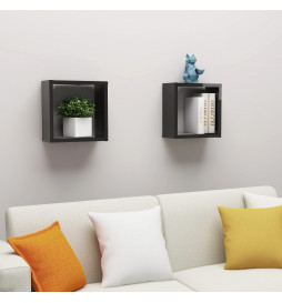 Étagères cube murales 2 pcs...