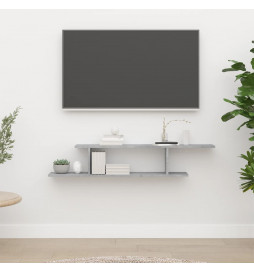 Étagère TV murale Gris...