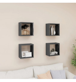 Étagères cube murales 4 pcs...